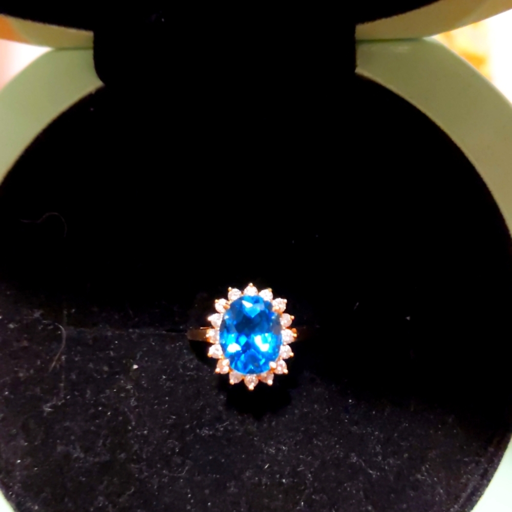 Gold Topaz Ring